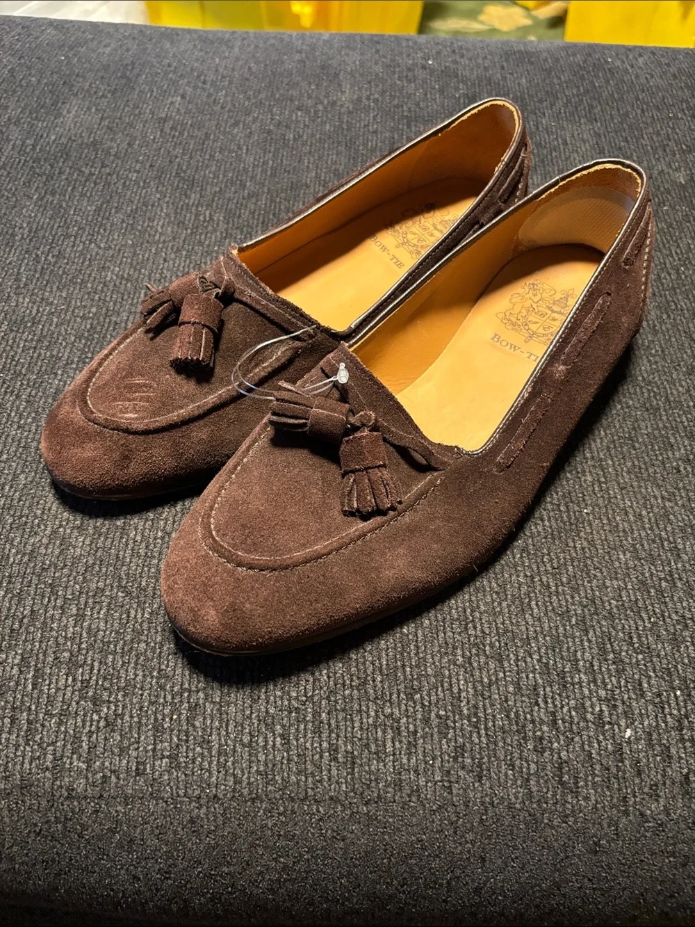 Men's Brown Suede Tassel Loafers - Classic Slip-On Style